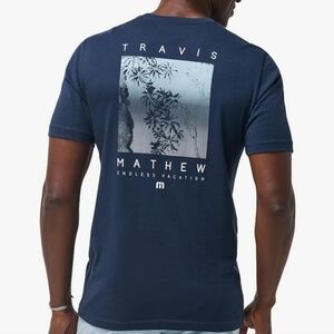 Travis Mathew Mens Lighthouse Rock Navy Blue Size Large